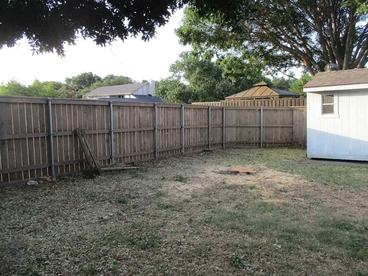 Cleared yard after professional tree removal in Richfield